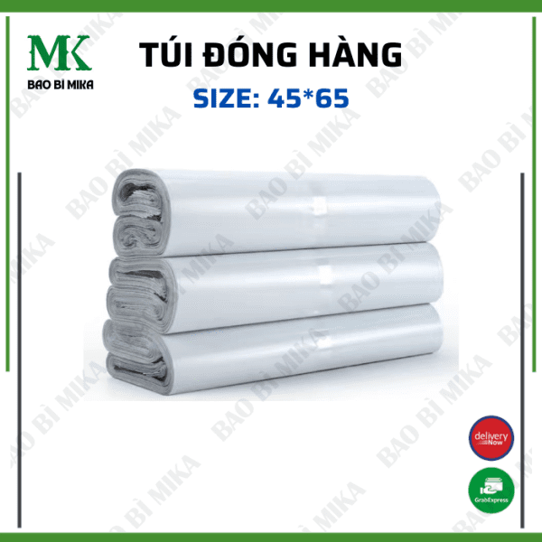 Cuộn 20 túi đóng hàng tiện lợi không thấm nước kích thước 45*65cm